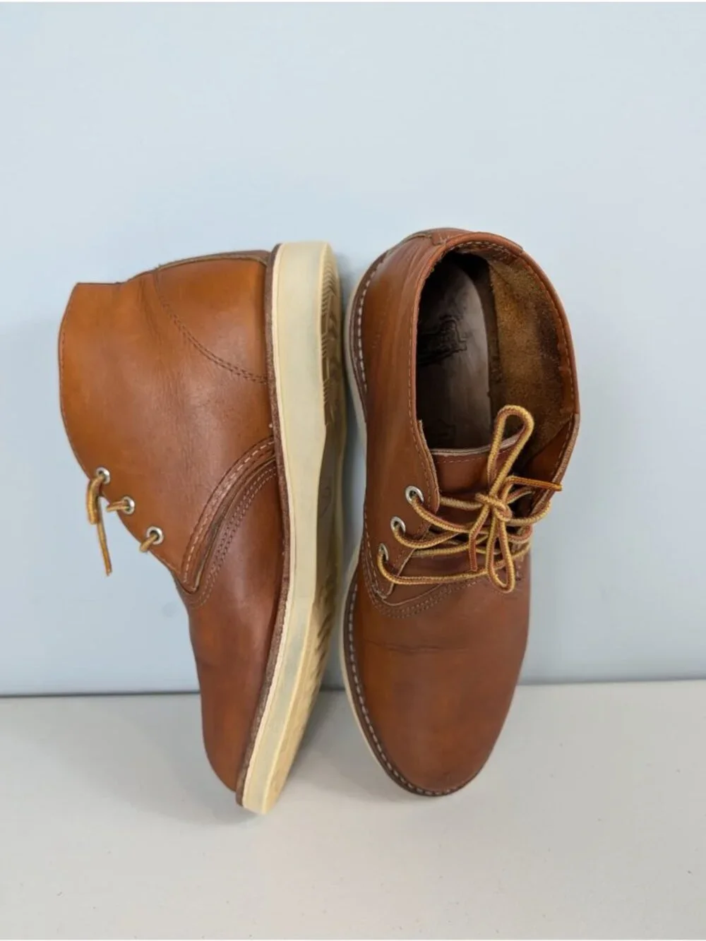 Red Wing brown leather chukka boots men's size 10